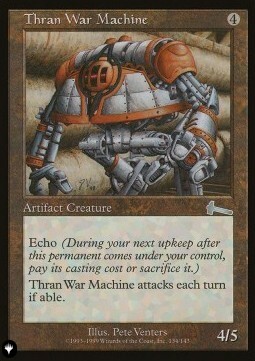 Thran War Machine Card Front