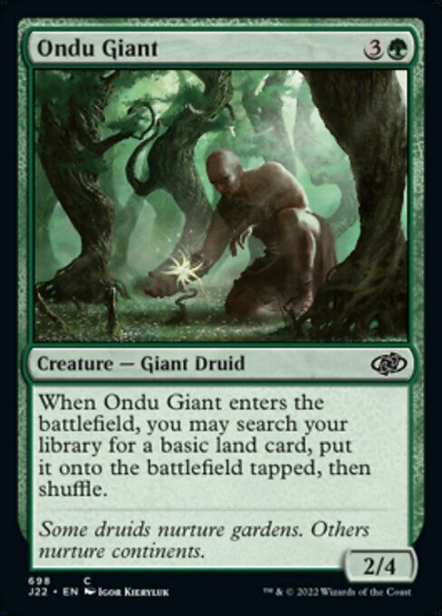 Ondu Giant Card Front