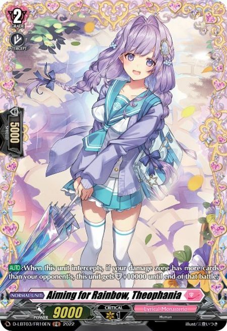 Aiming for Rainbow, Theophania Card Front