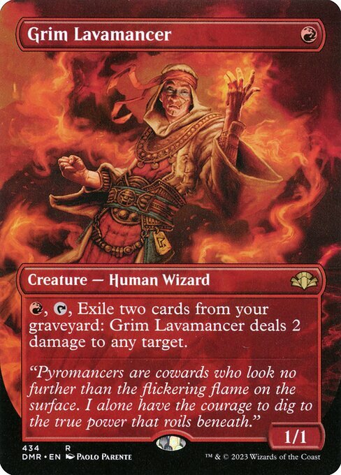 Grim Lavamancer Card Front