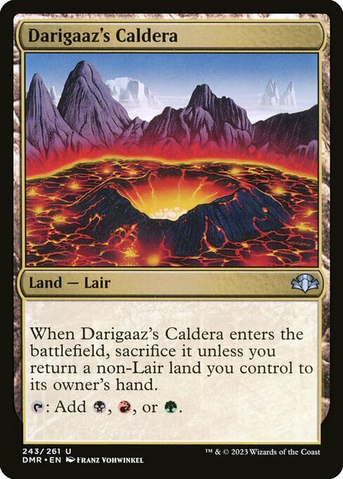 Darigaaz's Caldera Card Front