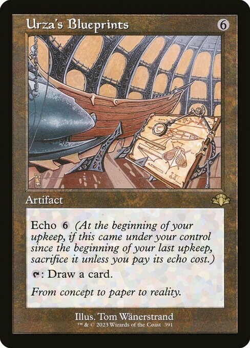 Urza's Blueprints Card Front