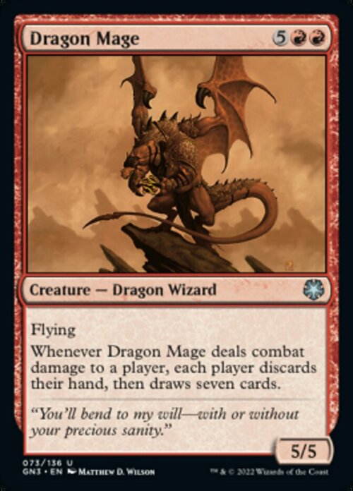 Dragon Mage Card Front