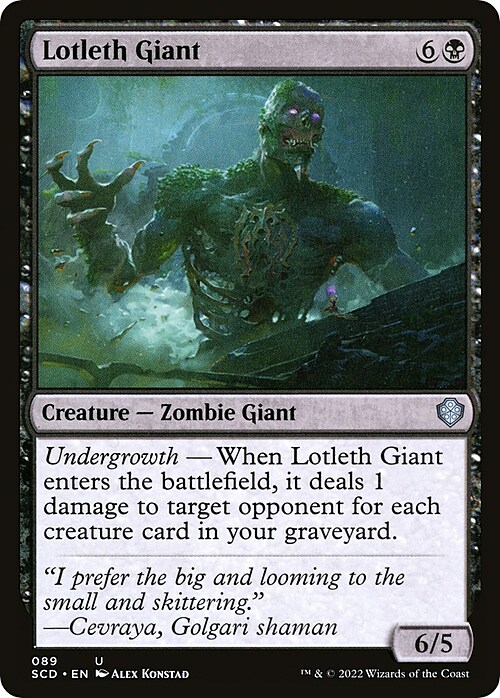 Lotleth Giant Card Front