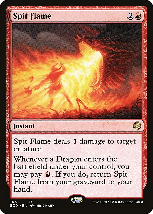 Spit Flame Card Front