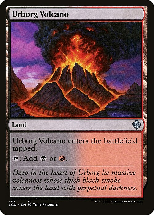 Urborg Volcano Card Front