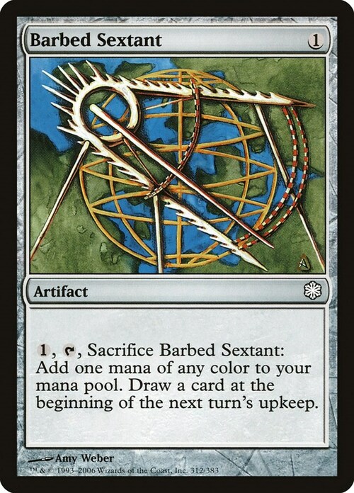 Barbed Sextant Card Front