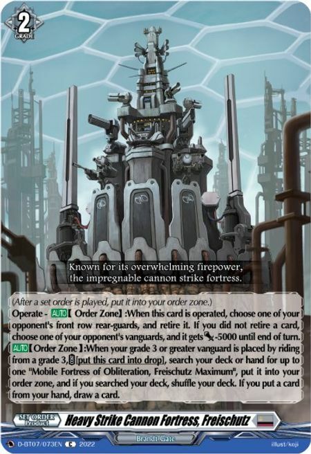 Heavy Strike Cannon Fortress, Freischutz Card Front