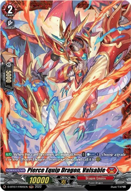 Pierce Equip Dragon, Valsable Card Front