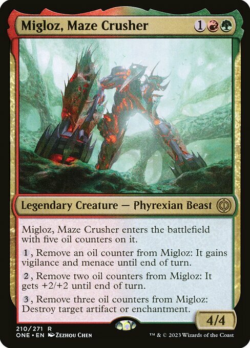 Migloz, Maze Crusher Card Front