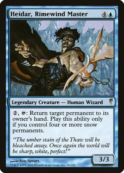 Heidar, Rimewind Master Card Front