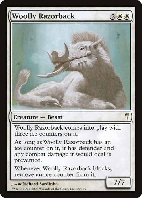 Woolly Razorback Card Front