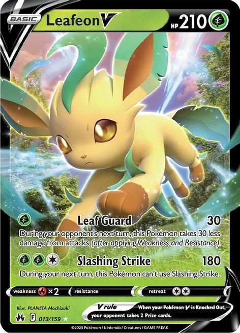 Leafeon V Card Front