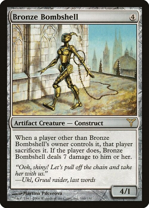 Bronze Bombshell Card Front