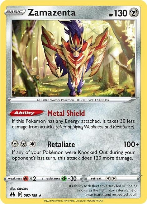 Zamazenta Card Front