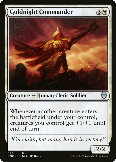 Goldnight Commander Card Front