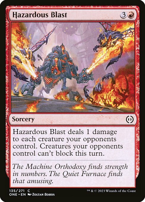 Hazardous Blast Card Front