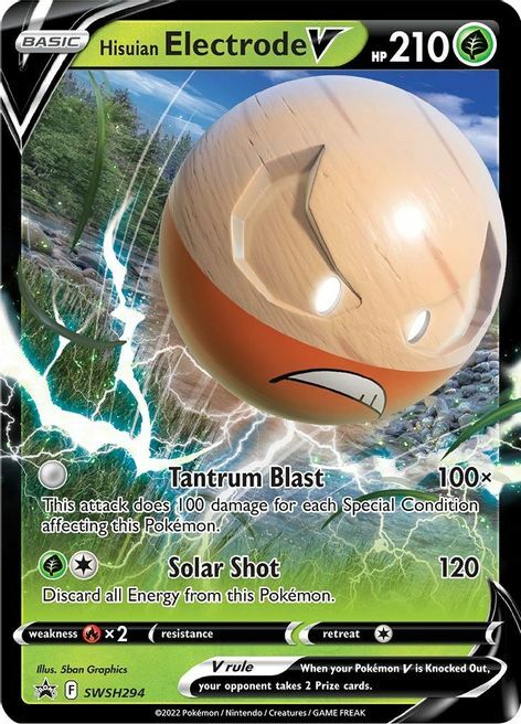 Hisuian Electrode V Card Front