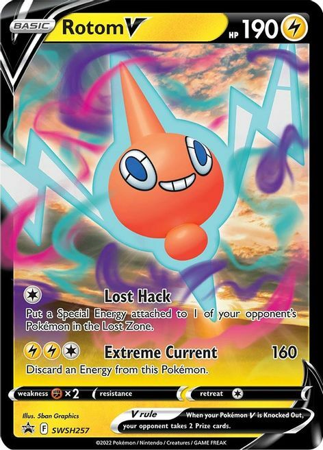 Rotom V Card Front