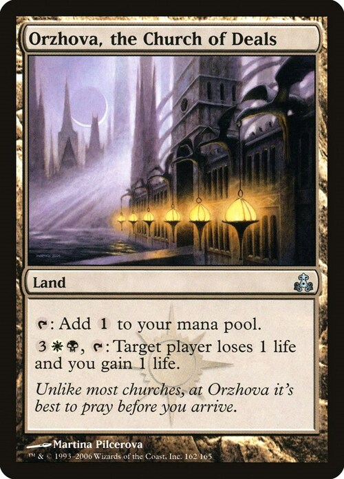 Orzhova, the Church of Deals Card Front