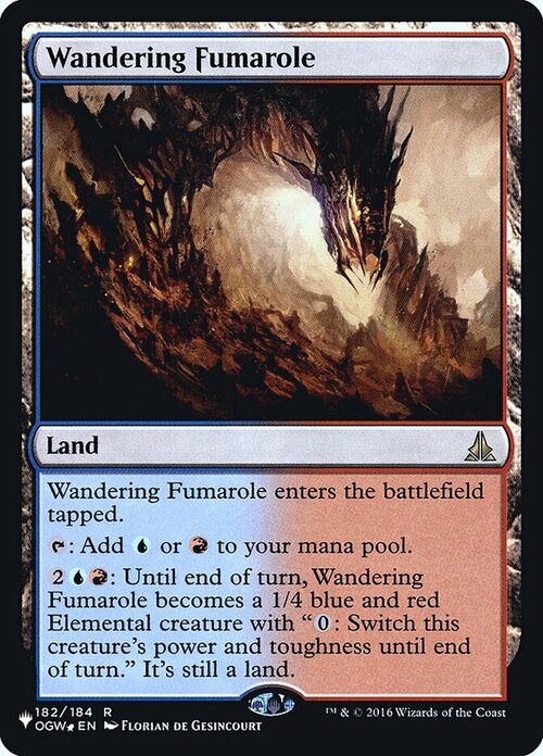 Wandering Fumarole Card Front