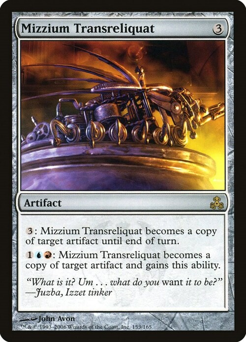 Mizzium Transreliquat Card Front