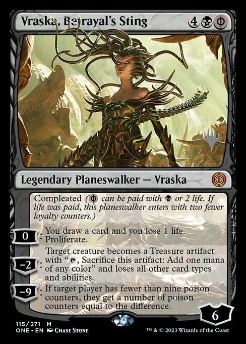 Vraska, Betrayal's Sting Card Front