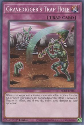 Gravedigger's Trap Hole Card Front