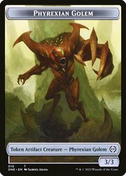 Phyrexian Golem // Rebel