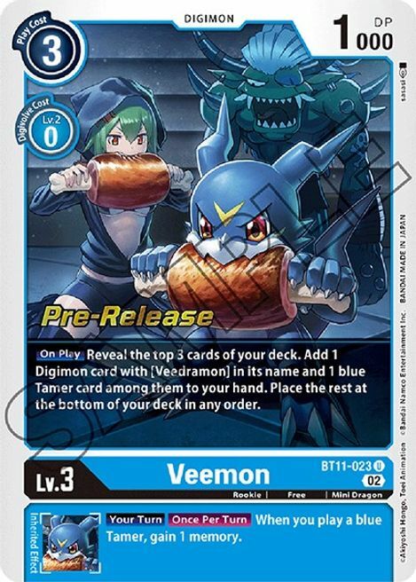 Veemon Card Front