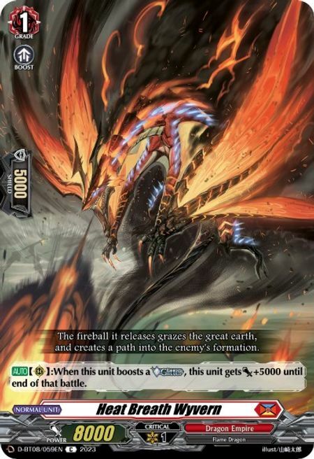 Heat Breath Wyvern Card Front