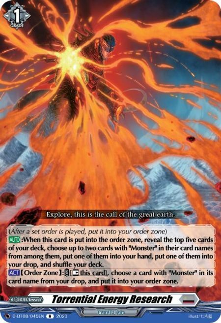 Torrential Energy Research Card Front