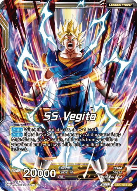 SS Vegito // Son Goku & Vegeta, Path to Victory Card Front