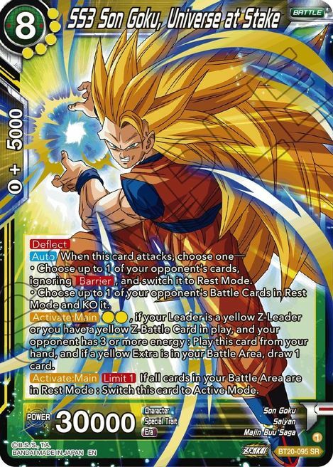 SS3 Son Goku, Universe at Stake Card Front