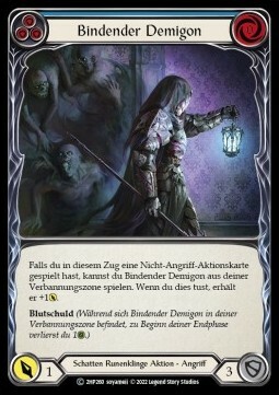 Bounding Demigon - Blue Card Front