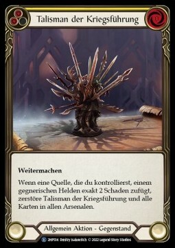 Talisman of Warfare Card Front