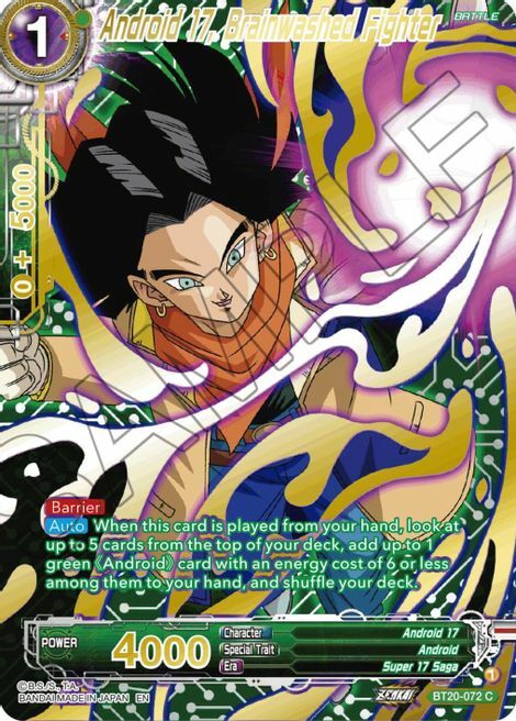 Android 17, Brainwashed Fighter Card Front