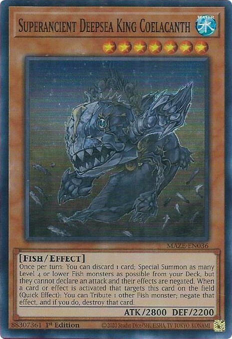 Superancient Deepsea King Coelacanth Card Front