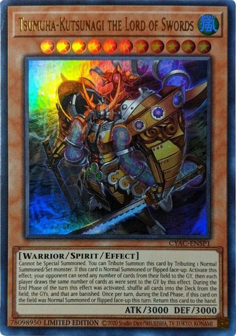 Tsumuha-Kutsunagi the Lord of Swords Card Front