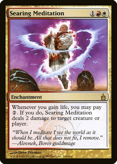 Searing Meditation Card Front