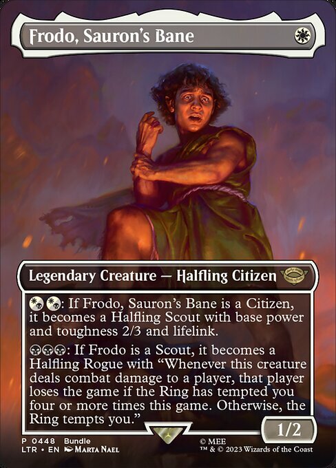 Frodo, Sauron's Bane Card Front