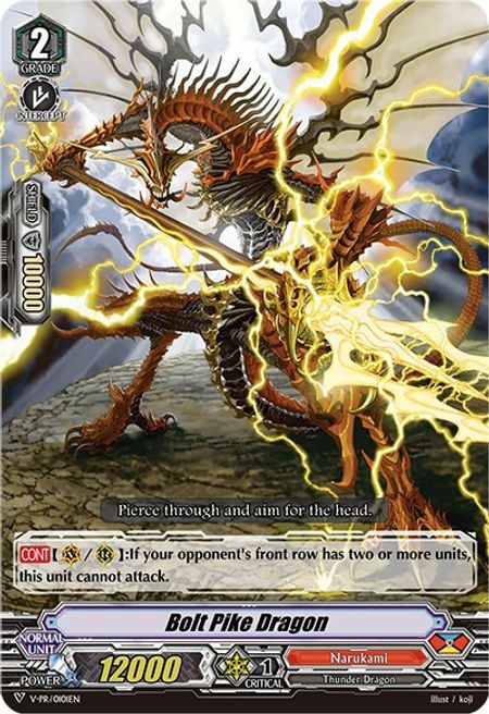 Bolt Pike Dragon Card Front