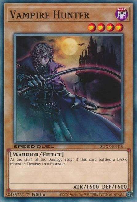 Vampire Hunter Card Front