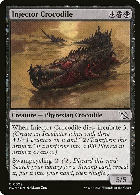 Injector Crocodile Card Front