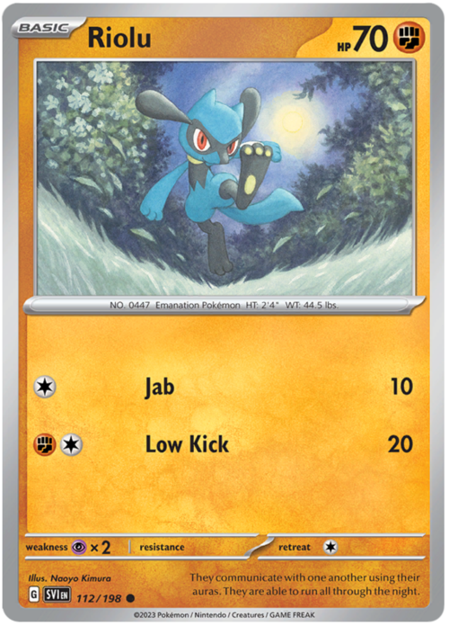 Riolu Card Front