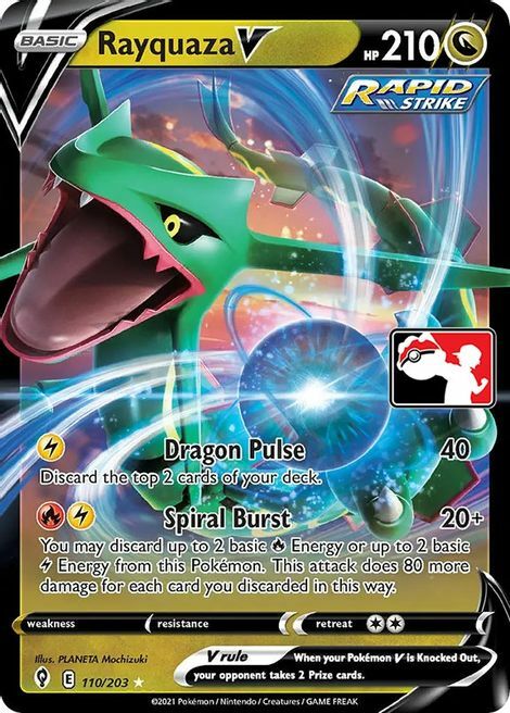 Rayquaza V Card Front