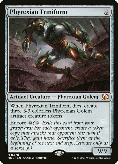 Phyrexian Triniform Card Front