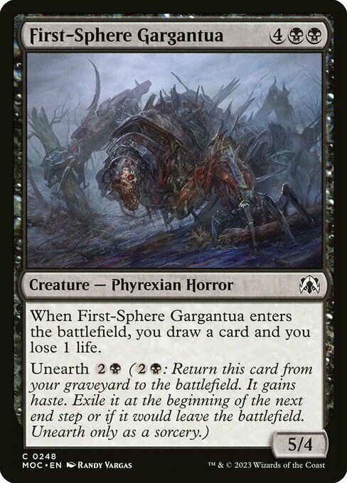 First-Sphere Gargantua Card Front