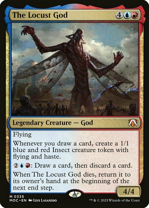 The Locust God Card Front