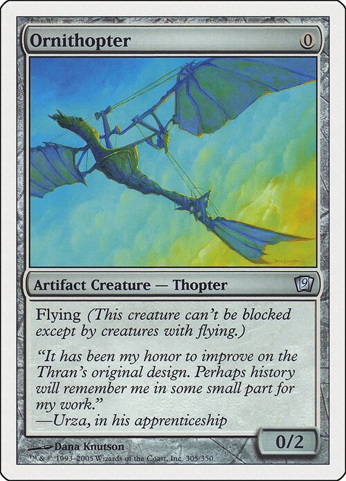 Ornithopter Card Front